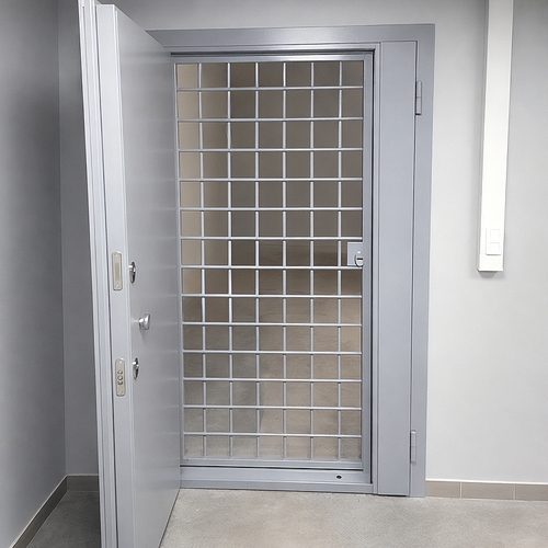 Серая полуторная бронедверь Серая полуторная бронедверь